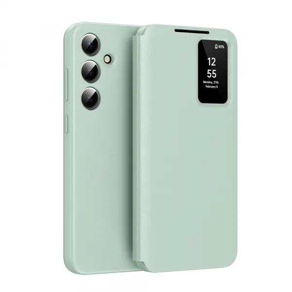 Husa pentru Samsung Galaxy S26 FE, Techsuit, SmartView, Verde