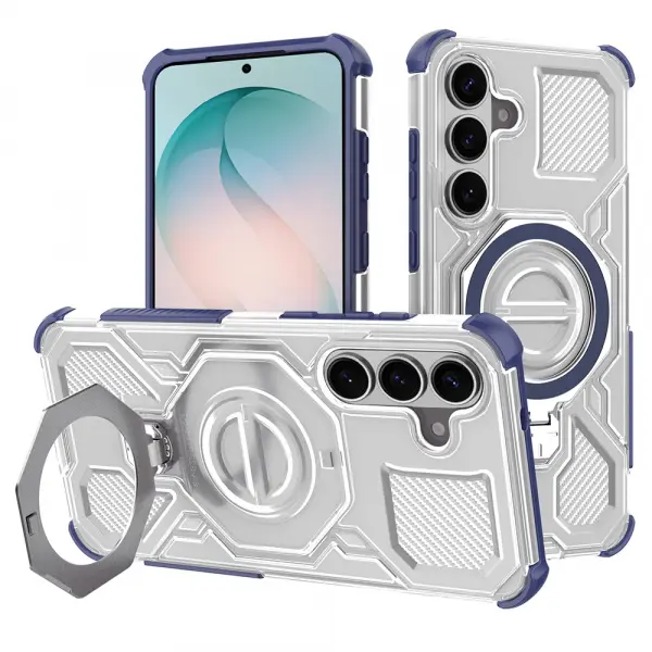 Husa pentru Samsung Galaxy S26 Plus S947, Techsuit, Carbon Shield Pro, Albastra