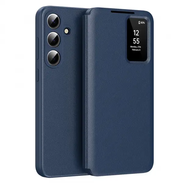 Husa pentru Samsung Galaxy S26 Plus S947, Techsuit, SmartView, Albastra