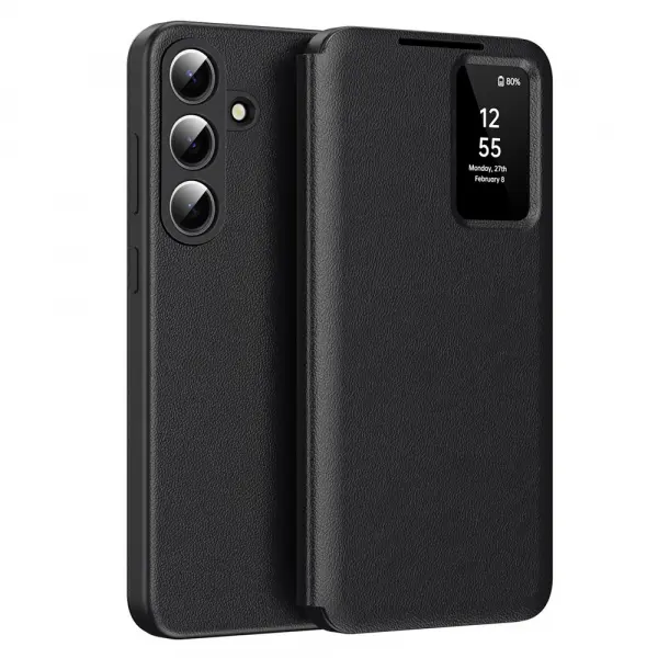 Husa pentru Samsung Galaxy S26 Plus S947, Techsuit, SmartView, Neagra