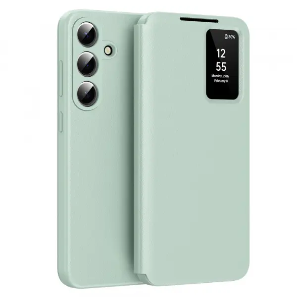 Husa pentru Samsung Galaxy S26 Plus S947, Techsuit, SmartView, Verde