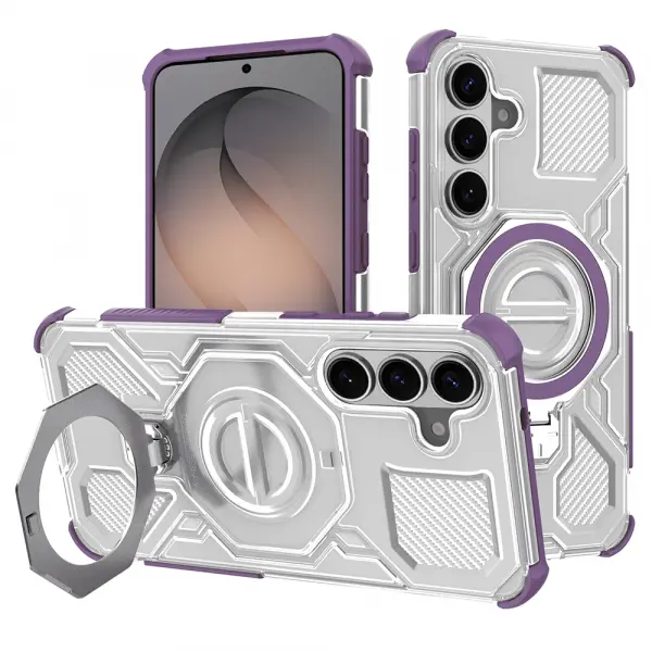 Husa pentru Samsung Galaxy S26 S942, Techsuit, Carbon Shield Pro, Mov