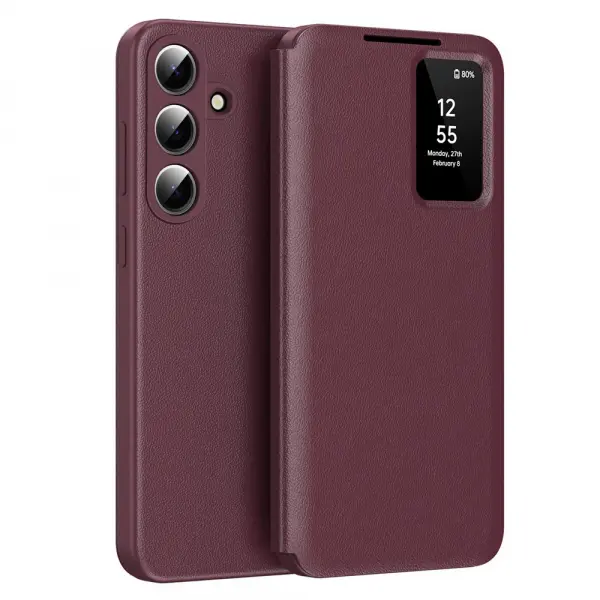 Husa pentru Samsung Galaxy S26 S942, Techsuit, SmartView, Rosie