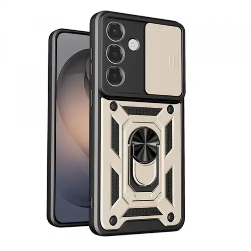 Husa pentru Samsung Galaxy S26, Techsuit, CamShield, Aurie