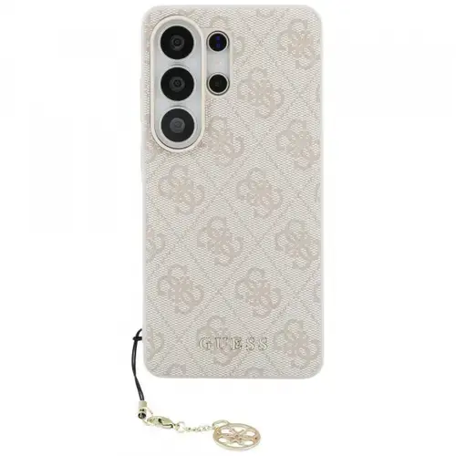 Husa pentru Samsung Galaxy S26 Ultra S948, Guess, 4G Classic Logo Charm (Roz/Alb)