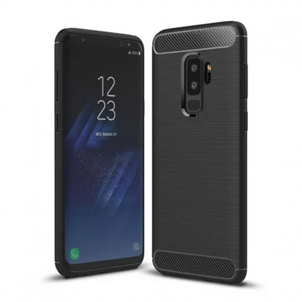Husa pentru Samsung Galaxy S9+ G965, OEM, Carbon, Neagra