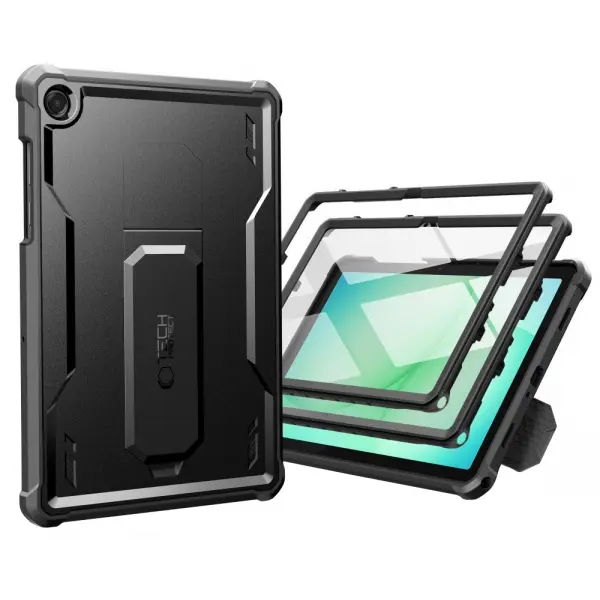 Husa pentru Samsung Galaxy Tab A11+ / Tab A9+, Tech-Protect, Kevlar Pro, Neagra