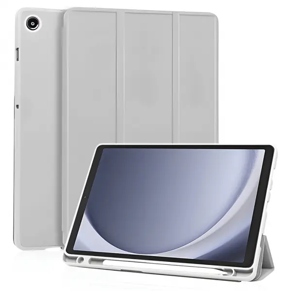 Husa pentru Samsung Galaxy Tab A11 / Tab A9, Techsuit, Flex Trifold New Model, Gri