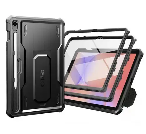 Husa pentru Samsung Galaxy Tab S10 Lite / Tab S10 FE / Tab S9, Tech-Protect, Kevlar Pro, Neagra
