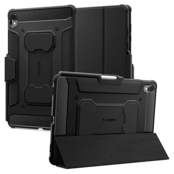 Husa pentru Samsung Galaxy Tab S11, Spigen, Rugged Armor Pro, Neagra ACS10149