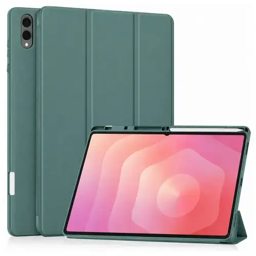 Husa pentru Samsung Galaxy Tab S12 Ultra / Tab S11 Ultra, Techsuit, Flex Trifold, Verde