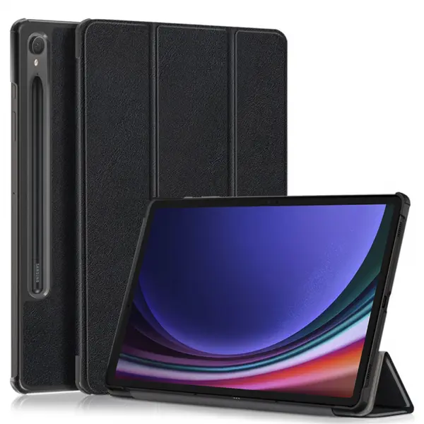 Husa pentru Samsung Galaxy Tab S9 FE / Tab S9 / Tab S10 FE, Techsuit, FoldPro, Neagra