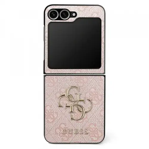 Husa pentru Samsung Galaxy Z Flip7 F766, Guess, 4G Metal Logo, Roz