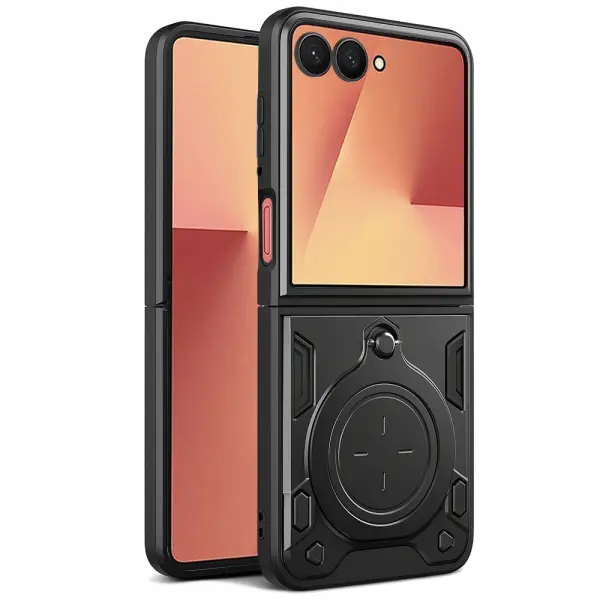 Husa pentru Samsung Galaxy Z Flip7 F766, Techsuit, CamGuard Pro, Neagra