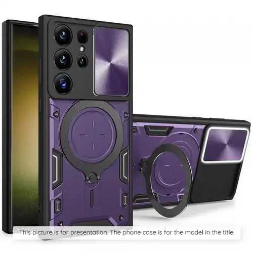 Husa pentru Samsung Galaxy Z Flip8 F776, Techsuit, CamGuard Pro, Mov