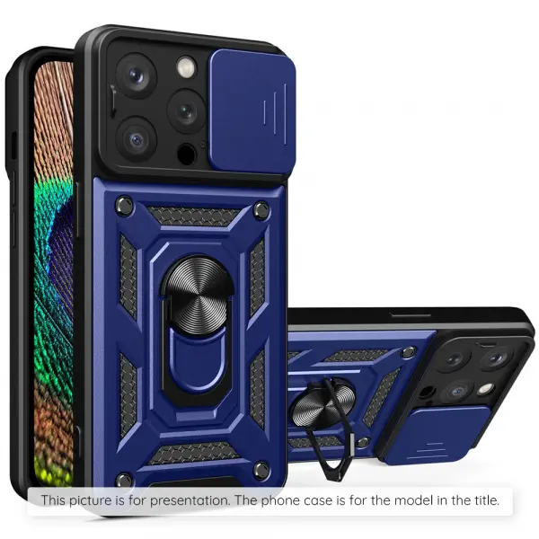 Husa pentru Samsung Galaxy Z Flip8 F776, Techsuit, CamShield, Albastra