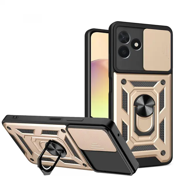 Husa pentru Samsung Galaxy Z Flip8 F776, Techsuit, CamShield, Aurie