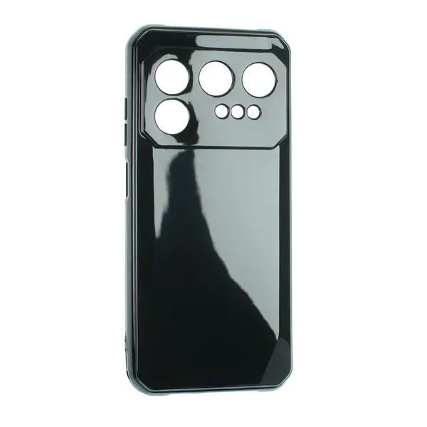 Husa pentru telefon IIIF 150 Raptor, material TPU, flexibila, subtire, moale, rezistenta la socuri, anti-zgarieturi, neagra