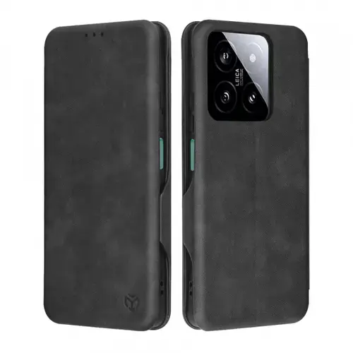 Husa pentru Xiaomi 14, Techsuit, Safe Wallet Plus, Neagra