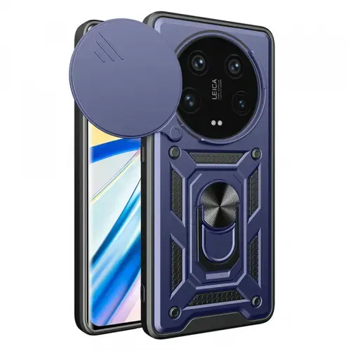 Husa pentru Xiaomi 14 Ultra, Techsuit, CamShield, Albastra