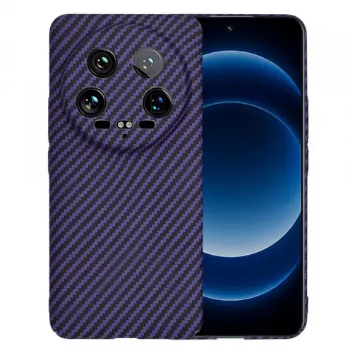 Husa pentru Xiaomi 14 Ultra, Techsuit, Carbonite FiberShell, Mov