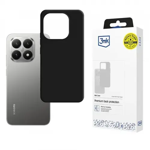 Husa pentru Xiaomi 15T, 3MK, Neagra Mata