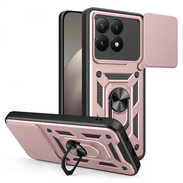 Husa pentru Xiaomi 15T, Techsuit, CamShield, Roz