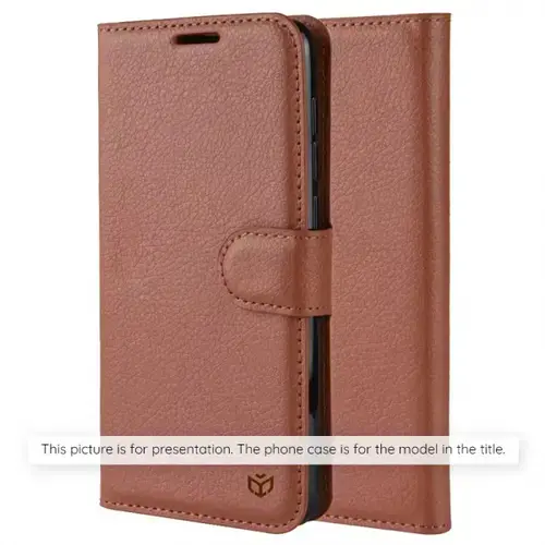 Husa pentru Xiaomi 15T, Techsuit, Leather Folio, Maro