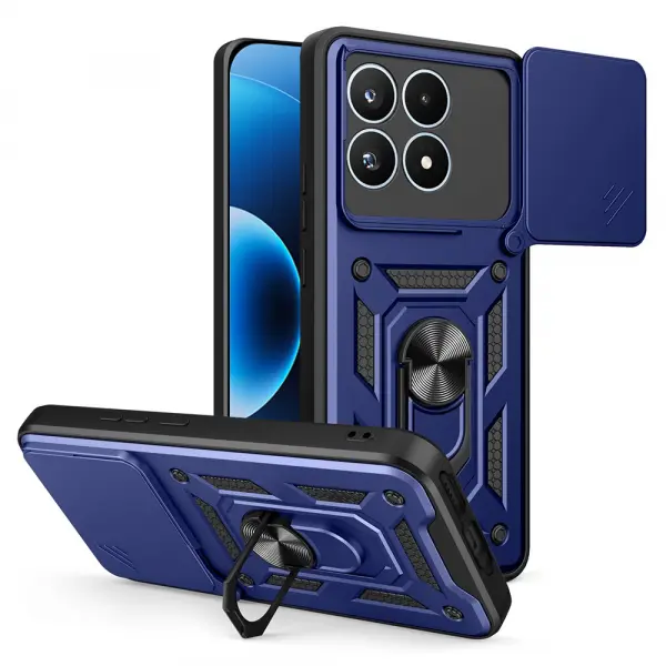 Husa pentru Xiaomi 17, Techsuit, CamShield, Albastra