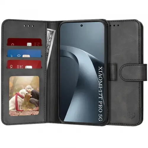 Husa pentru Xiaomi 17T Pro, Techsuit, Diary Book, Neagra