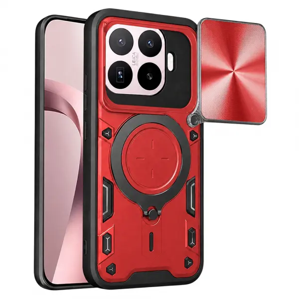 Husa pentru Xiaomi 17T, Techsuit, CamGuard Pro, Rosie