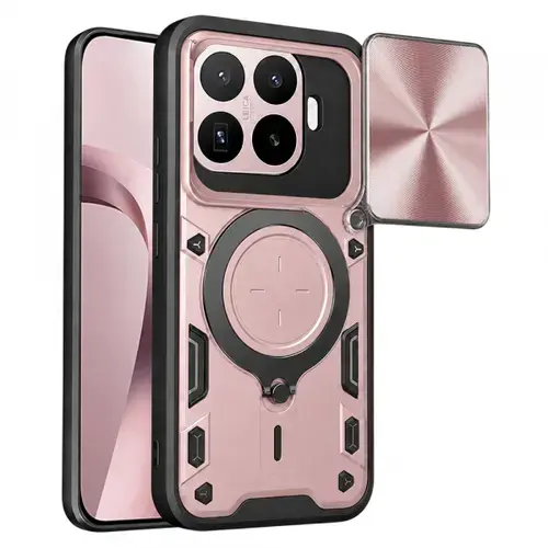 Husa pentru Xiaomi 17T, Techsuit, CamGuard Pro, Roz Aurie