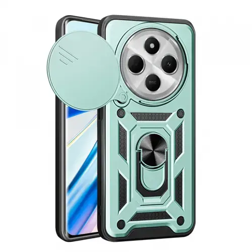 Husa pentru Xiaomi Poco C75 / Redmi 14C, Techsuit, CamShield, Verde