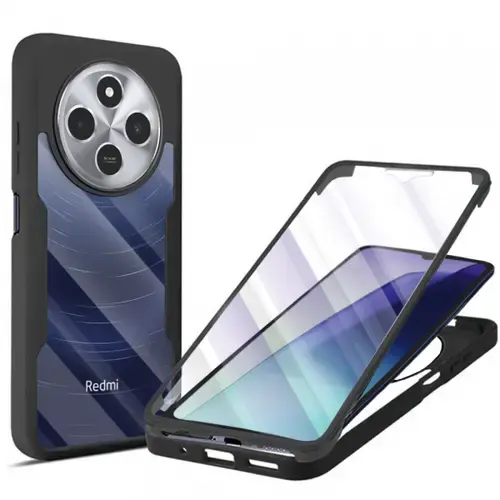 Husa pentru Xiaomi Poco C75 / Redmi 14C, Techsuit, ColorVerse 360, Neagra