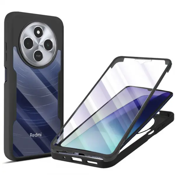 Husa pentru Xiaomi Poco C75 / Redmi 14C, Techsuit, ColorVerse 360, Neagra