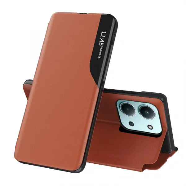 Husa pentru Xiaomi Poco C85 4G / Redmi 15C 5G / 15C 4G, Techsuit, eFold, Portocalie