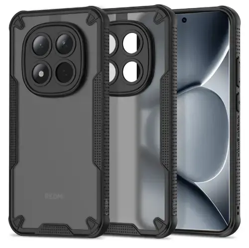 Husa pentru Xiaomi Poco M8 Pro / Redmi Note 15 Pro+, Tech-Protect, Rugged Shield, Neagra