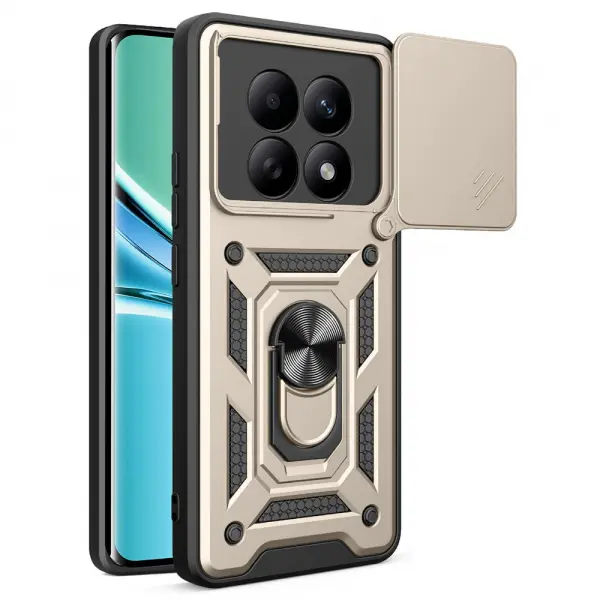 Husa pentru Xiaomi Poco M8 / Redmi Note 15 5G / Note 15 4G, Techsuit, CamShield, Aurie