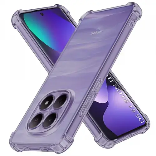 Husa pentru Xiaomi Poco M8 / Redmi Note 15 5G / Note 15 4G, Techsuit, Shockproof Clear, Neagra