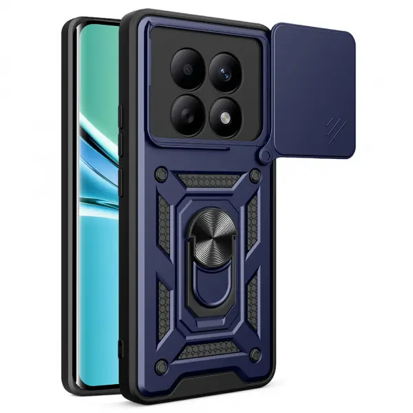 Husa pentru Xiaomi Poco M8 / Redmi Note 15 5G / Note 15 4G, Techsuit, CamShield, Albastra