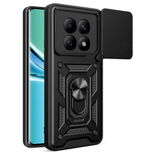 Husa pentru Xiaomi Poco M8 / Redmi Note 15 5G / Note 15 4G, Techsuit, CamShield, Neagra