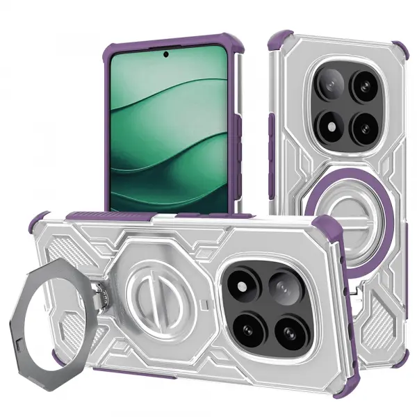 Husa pentru Xiaomi Poco X7 / Redmi Note 14 Pro 5G, Techsuit, Carbon Shield Pro, Mov