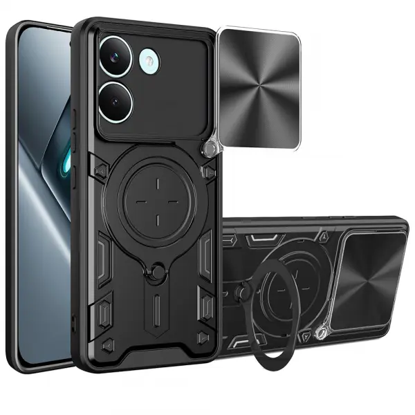 Husa pentru Xiaomi Poco X8 Pro, Techsuit, CamGuard Pro, Neagra