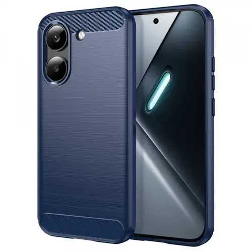 Husa pentru Xiaomi Poco X8 Pro, Techsuit, Carbon, Albastra