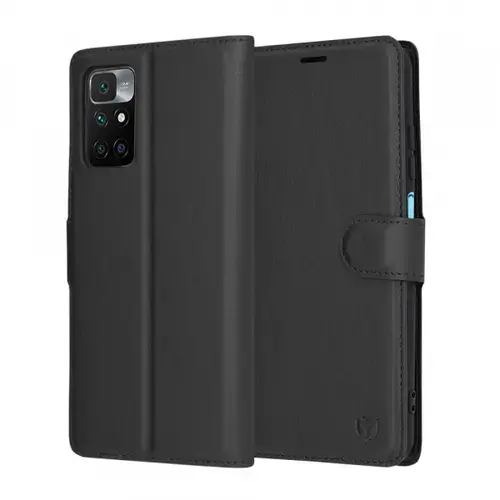 Husa pentru Xiaomi Redmi 10 2022 / 10 Techsuit Leather Folio (Negru)