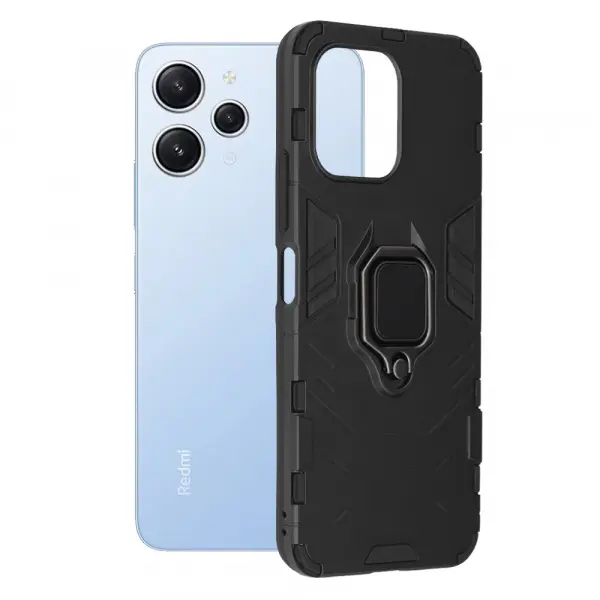 Husa pentru Xiaomi Redmi 12 5G / 12, Techsuit, Shield, Neagra