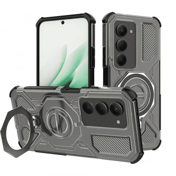 Husa pentru Xiaomi Redmi 15 5G / 15 4G, Techsuit, Carbon Shield Pro, Fumurie