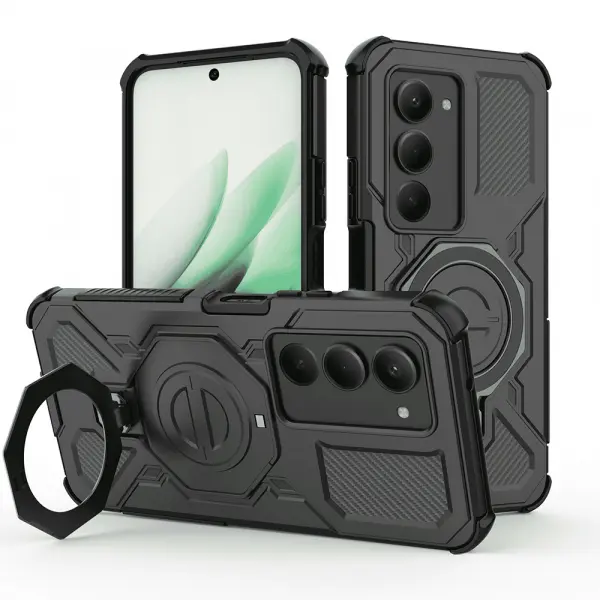 Husa pentru Xiaomi Redmi 15 5G / 15 4G, Techsuit, Carbon Shield Pro, Neagra