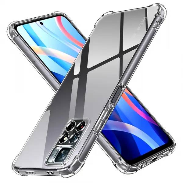 Husa pentru Xiaomi Redmi Note 11S / Note 11, Techsuit, Shockproof Clear, Transparenta
