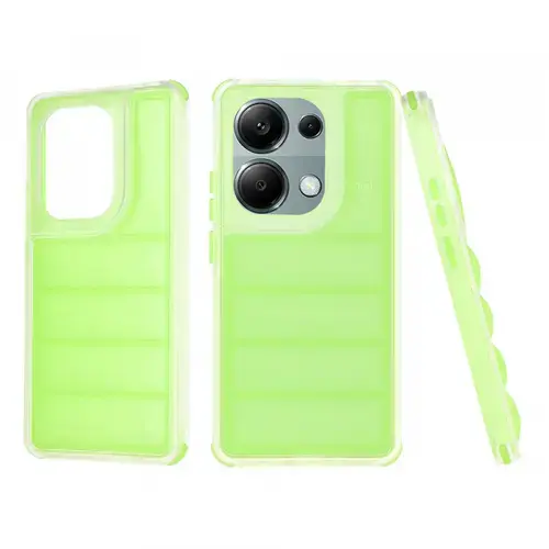 Husa pentru Xiaomi Redmi Note 13 Pro 4G / Poco M6 Pro 4G, Techsuit, Wave Shield, Verde